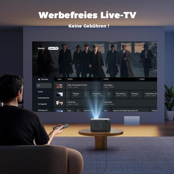 Beamer-4K [800+ Apps Compatible with Netflix, Browser & Live-TV | AI-Auto-Setup & CEC-Steuerung] 108