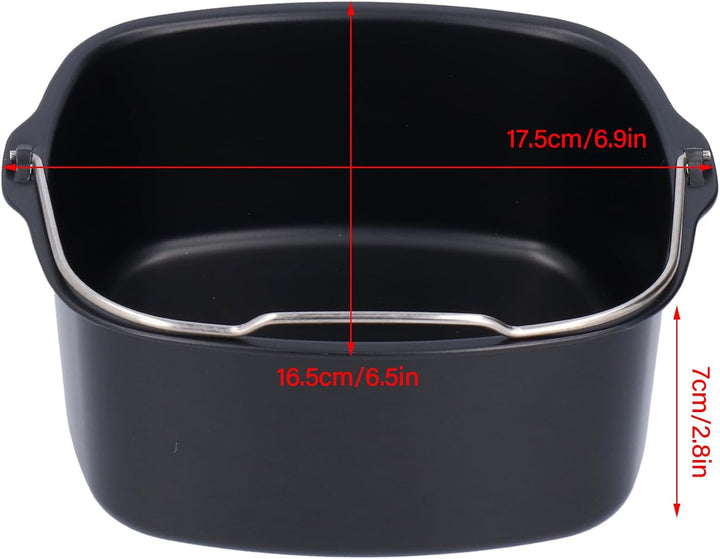 Watris Veiyi 8cm Auflaufform, Kuchenform Eckig, Zubehör Heissluftfritteuse, Ersatz für HD9925 HD9860