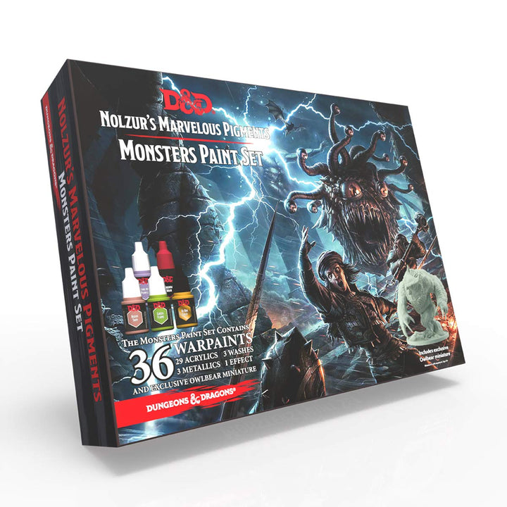 The Army Painter Dungeons and Dragons Nolzur’s Marvelous Pigment Monster Farbset, 36 Acrylfarben, 1
