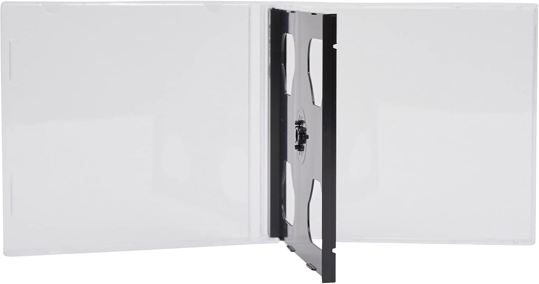 DVD Double Jewel Cases 10,4 mm für 2 Disc mit schwarzem Tray (100 Stück) Marken Dragon Trading®