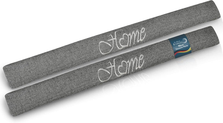 Beautissu 2er Set Zugluftstopper 90 cm lang Tuuli HO - Windstopper als Türvorleger, Haustür Rolle un