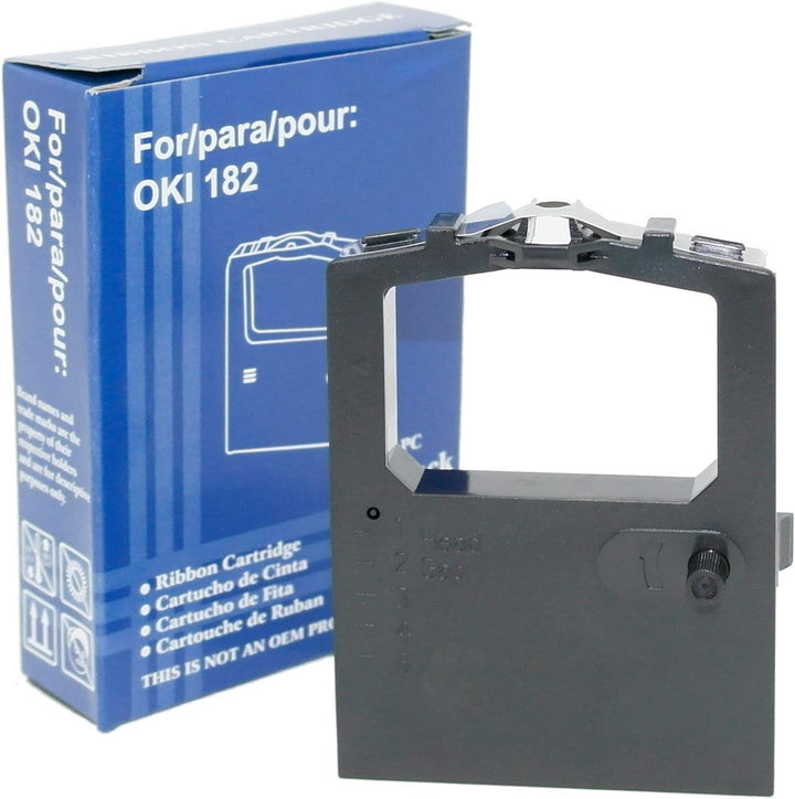 Kompatibel OBV 6x Farbband für OKI 9002303 9002309 - schwarz Schwarz / Black, Schwarz / Black