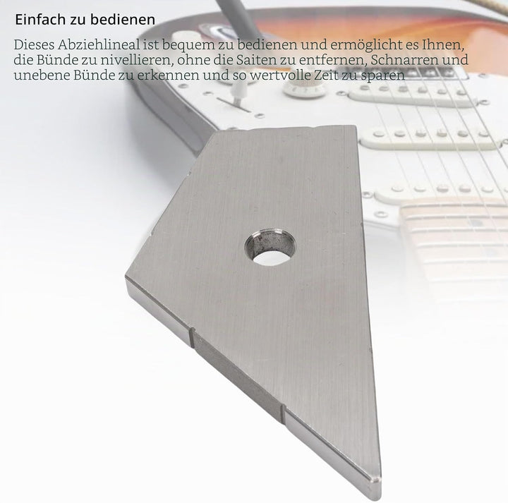 Fabater Fret Kisser für Gitarren -Setup &amp; Reparatur, 4 in 1 Gitarren Bund Spot Leveling und Bund Dre