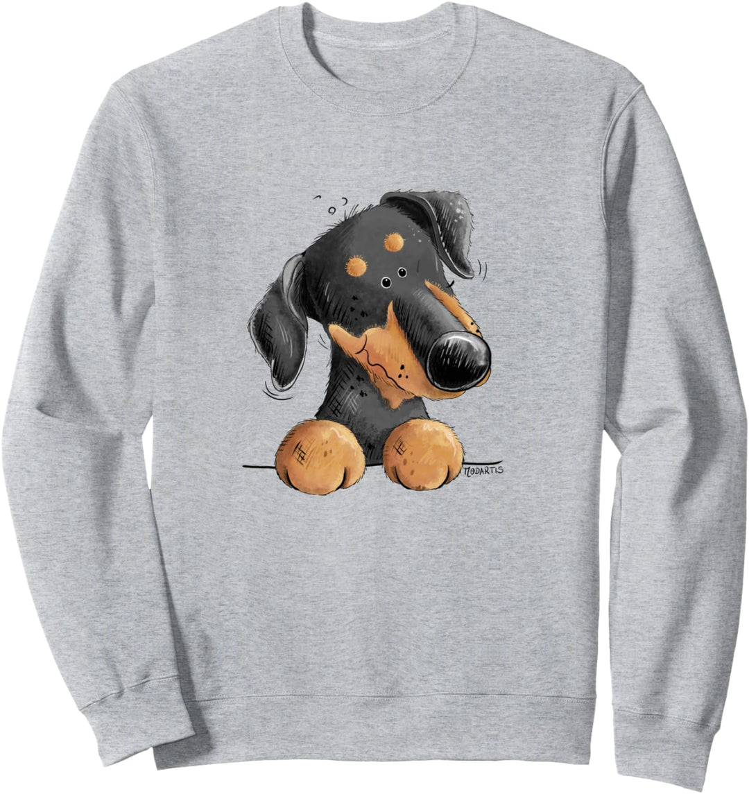 Lustiger Deutscher Pinscher oder Zwergpinscher I Hunde Fan Sweatshirt