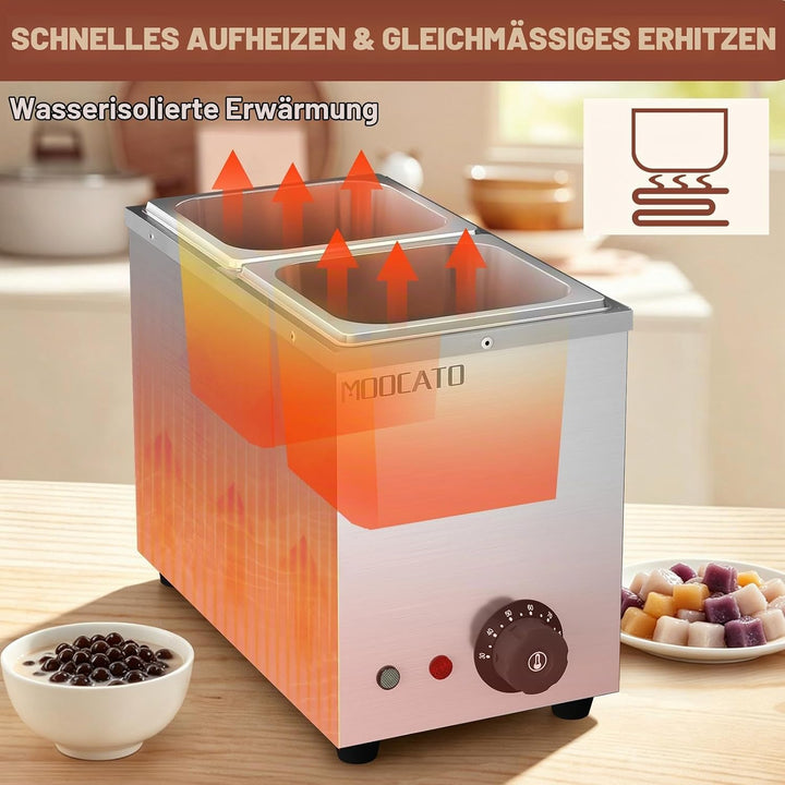Schokolade Schmelztiegel, Schokolade Temperiermaschine 2 Töpfen Elektrische Schokolade Schmelzgerät