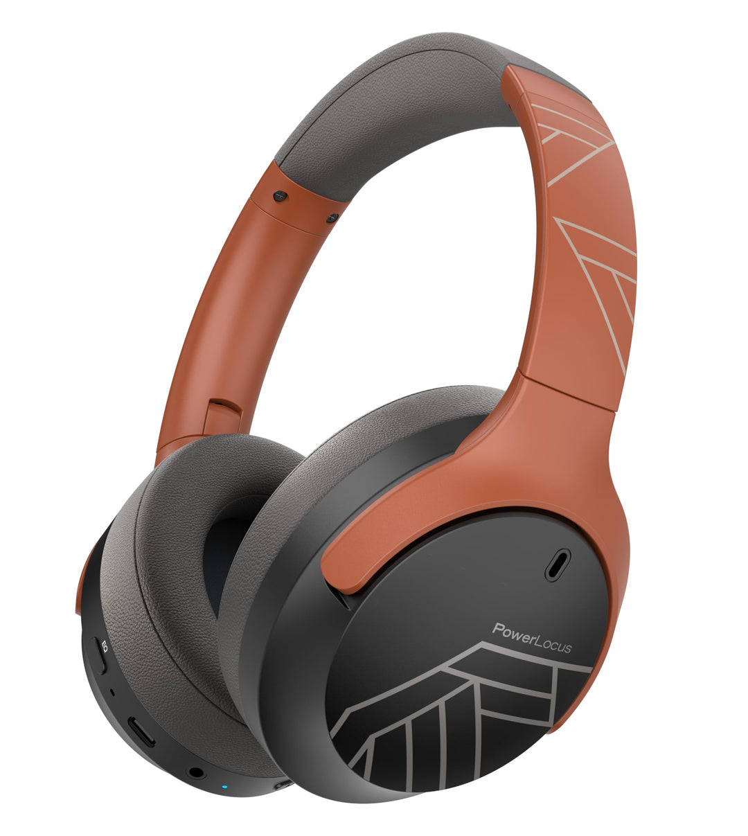 PowerLocus Bluetooth Kopfhörer Over Ear, 60 Std Spielzeit, Kopfhörer Kabellos mit 4 EQ-Modi, Hi-Fi S