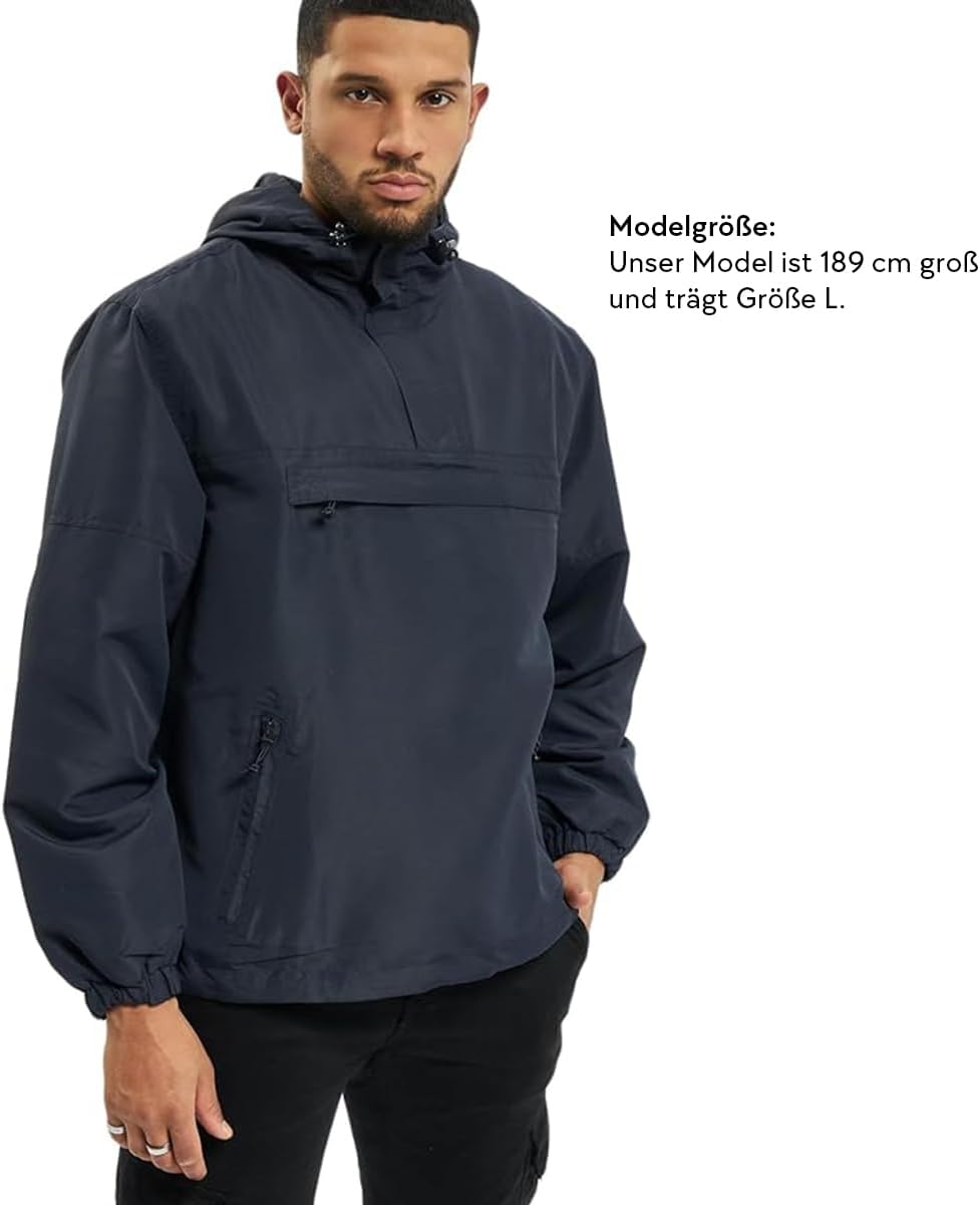 Brandit Herren Windbreaker Jacke M Blau (Navy 8), M Blau (Navy 8)