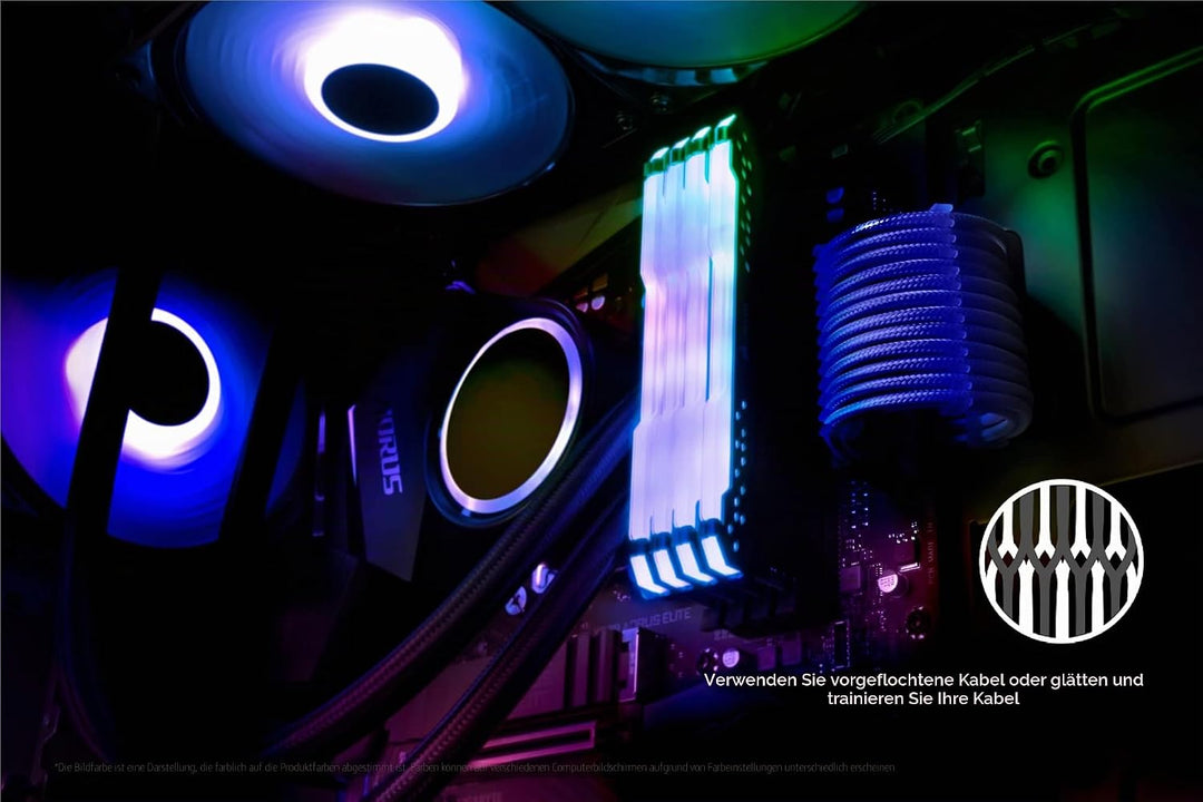 LINKUP - AVA 30cm PSU Kabelverlängerung Ummantelt GPU Nach Mass PC Stromversorgung mit Kamm-Kit┃1x 2