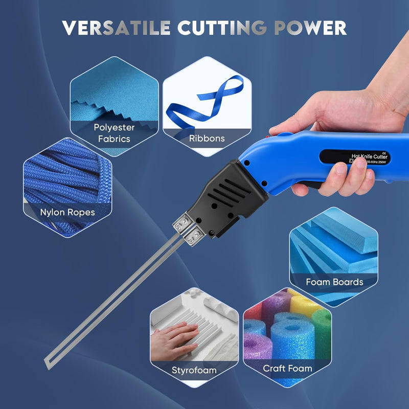 Yontwe Luftgekühlter 250W Schaumschneider Elektrisches heisses Messer Styropor-Schneidwerkzeug-Kit H