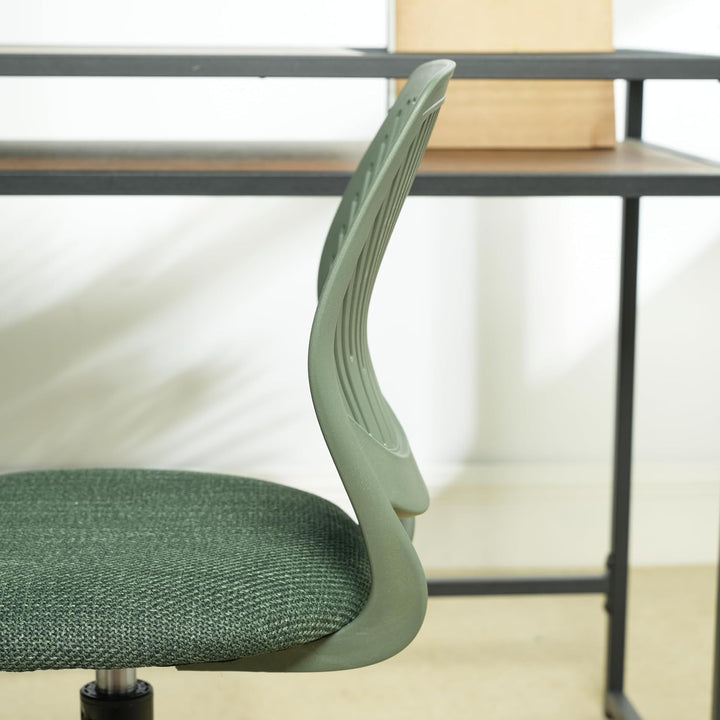 FurnitureR Schreibtischstuhl, Studiendrehstuhl ohne Armlehnen, höhenverstellbarer Bürostuhl, Arbeits