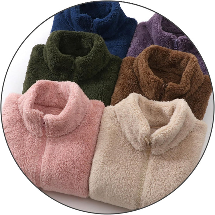 ANIMQUE Kinder Fleece Weste Winter Baby Kleinkind Jungen Mädchen Eltern-Kind Fleeceweste Super Warm