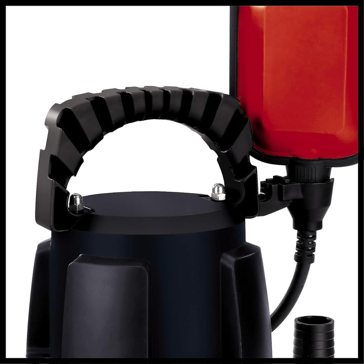 Einhell GC-DP 7835 Schmutzwasserpumpe (Rot, 780W,Ø35 mm Fremdkörper,15.700 L/h Förderl., Schwimmersc