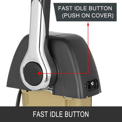 Mophorn 5006180 Fernbedienung für Boote, einfache Fernbedienung, Gas-/Schaltung für BRP Johnson Evin