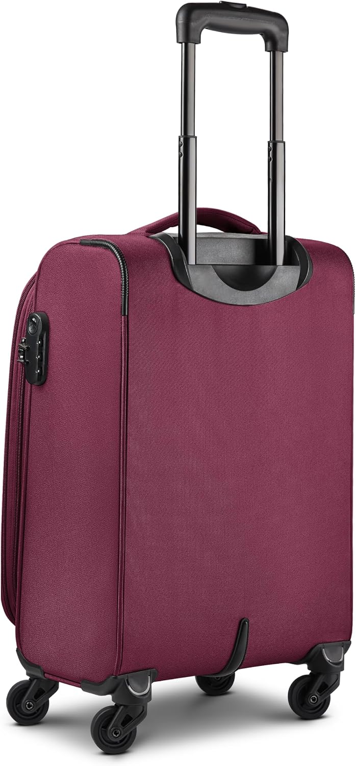 Smartbox Weichgepäck Kabinen-Koffer für Damen &amp; Herren | Kleiner Cabin-Trolley 36 x 23 x 55cm | 4 Ro
