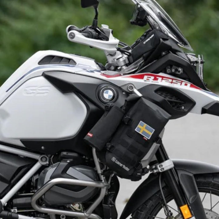 Lonerider MiniBag 6L wasserdichte Motorrad-Sturzbügeltasche – mit Hypalon MOLLE-System, Gated G-Hake