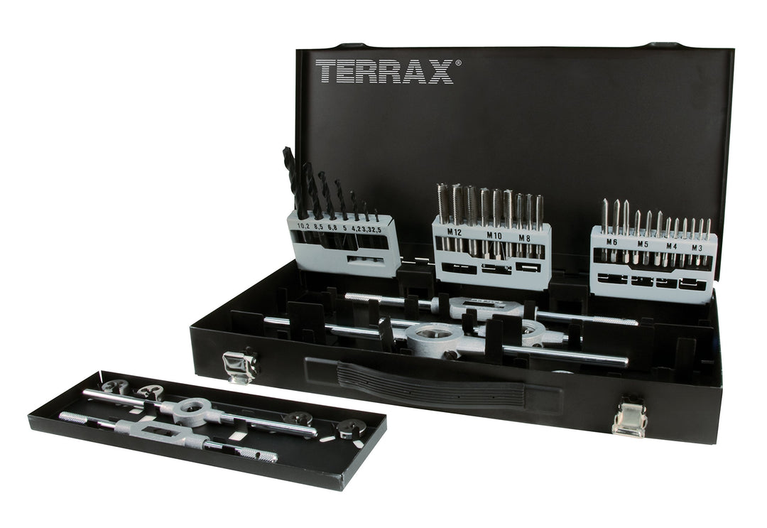 TERRAX by RUKO Gewindeschneidwerkzeug-Satz M HSS - 44 tlg. (Magazin Stahlblech) - A245030