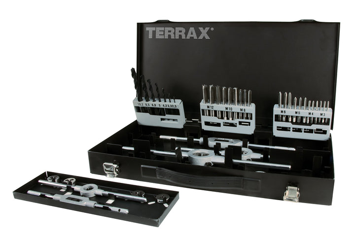 TERRAX by RUKO Gewindeschneidwerkzeug-Satz M HSS - 44 tlg. (Magazin Stahlblech) - A245030