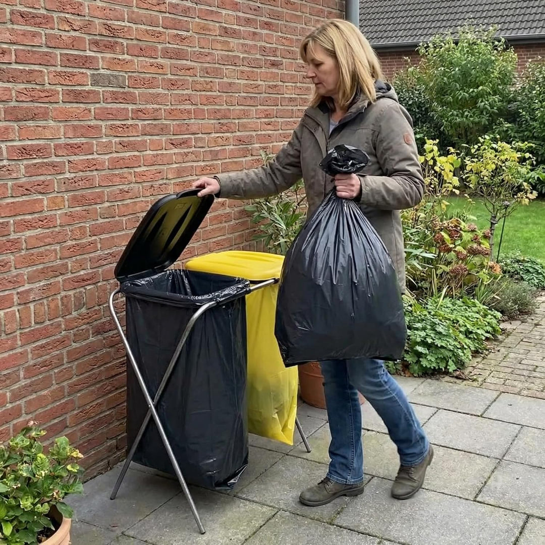 Müllsackständer 120 l, Müllsackhalter, Ständer für Müllsäcke, Abfalltrenner Müllbeutelhalter rostfre