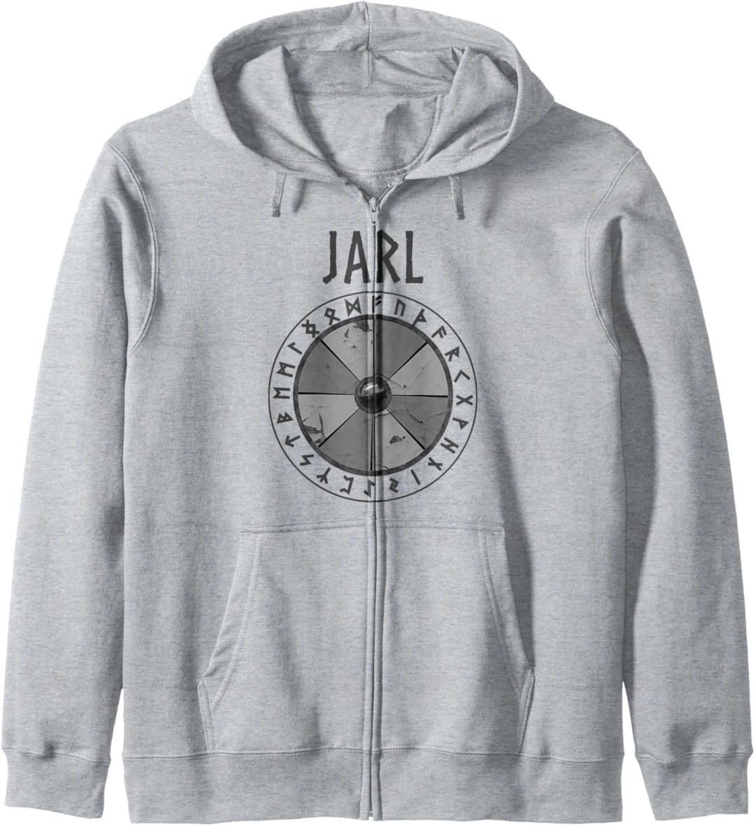 Wikinger Jarl mit nordischem Runenschild Kapuzenjacke
