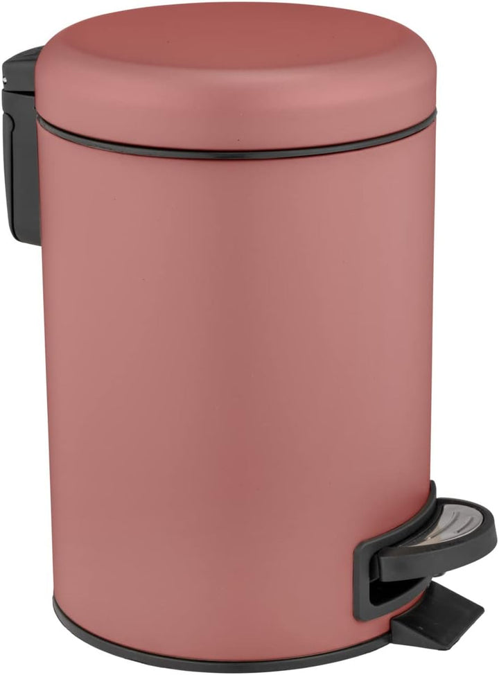 WENKO Treteimer Leman, 3 Liter, mit herausnehmbarem Einsatz, aus lackiertem Stahl, 17 x 25 x 22,5 cm