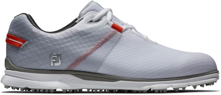 FootJoy Herren Pro|sl Sport Golfschuh 40.5 EU Weit Weiss Grau Orange, 40.5 EU Weit Weiß Grau Or