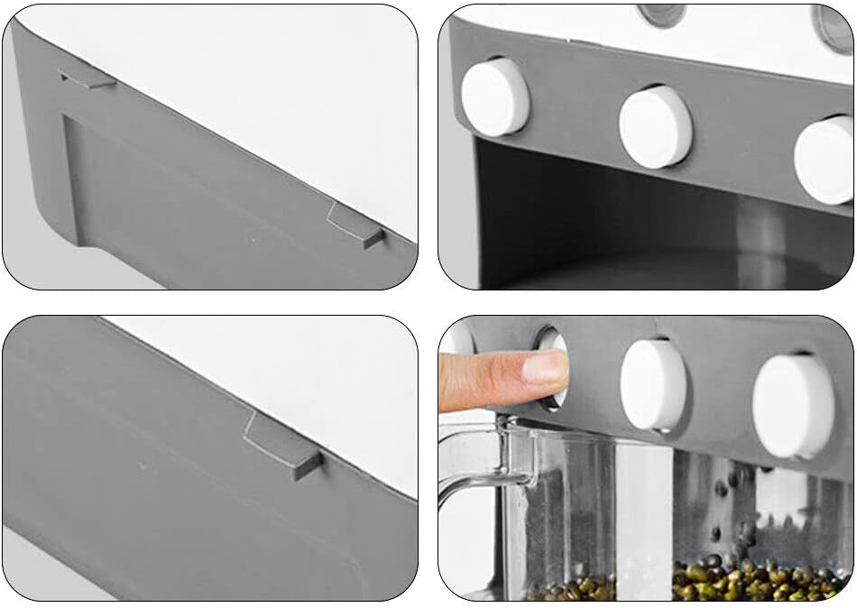 Müslispender Kitchen, Wandmontage Getreidespender, Küchen Vorratsdosen Lebensmittelspender Wandmonti