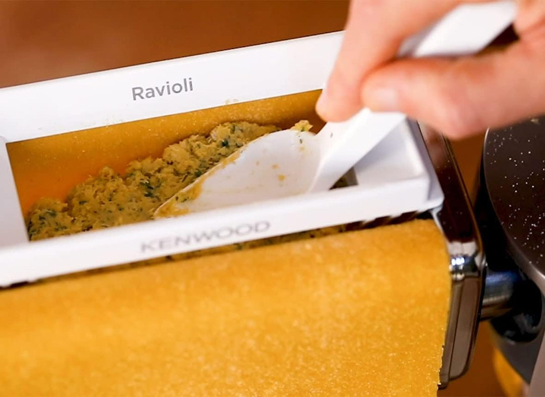 Kenwood Ravioli-Aufsatz KAX93.A0ME, Zubehör Küchenmaschinen, inkl. grossem Trichter, Fülllöffel &amp; Re