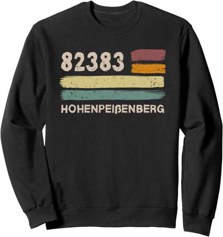 Retro 82383 Hohenpeissenberg Vintage Gemeinde PLZ Sweatshirt