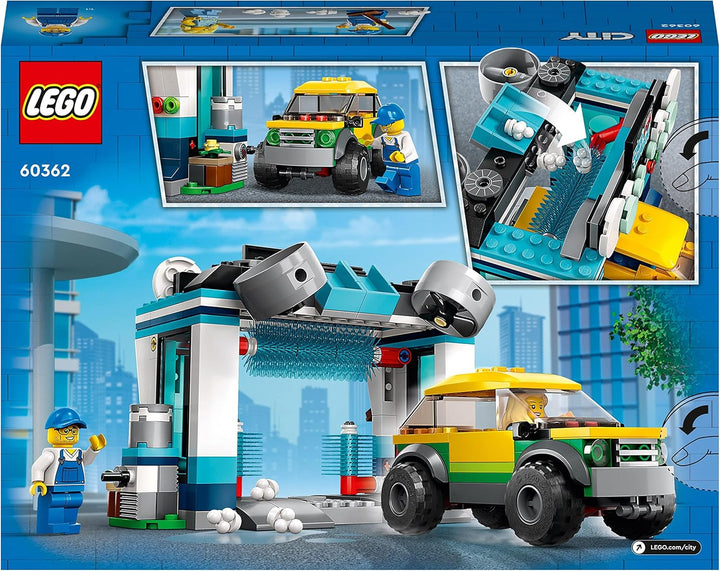 LEGO City Autowaschanlage, Set mit Spielzeugauto für Kinder ab 6 Jahren, Jungen & Mädchen, funktioni