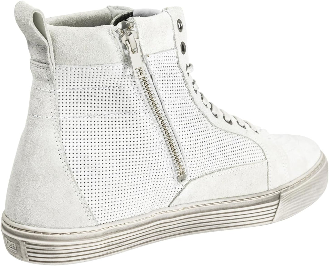 John Doe Neo XTM Motorrad Sneaker Leder CE-Zertifiziert Weiss Braun Gr. 46