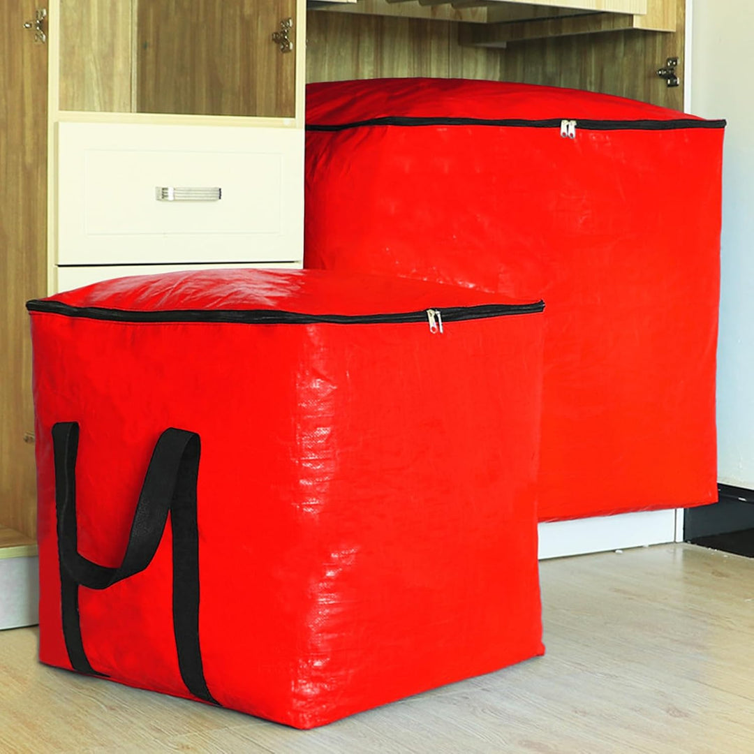 Faltbarer Aufbewahrungsbeutel Rot 66×66×66 cm 280L Staubdichter wasserdichter Umzugssack Aufbewahrun