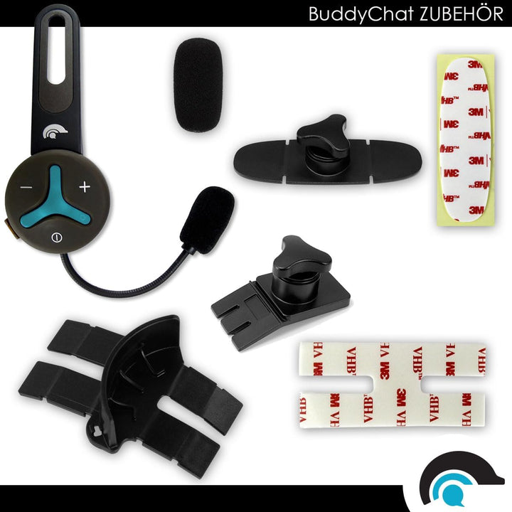 @tec BuddyChat Trio - 3X Bluetooth® Headset-Module für bis zu 3 Personen Gegensprechanlage (Intercom