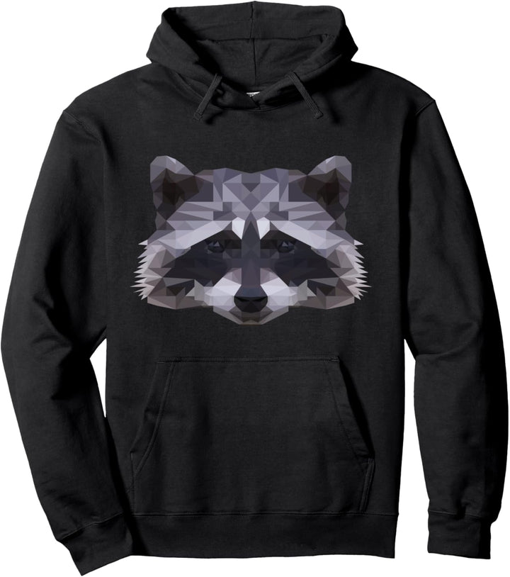 Waschbär Polygon - Wildtier Raubtier - Polygon Tier Pullover Hoodie