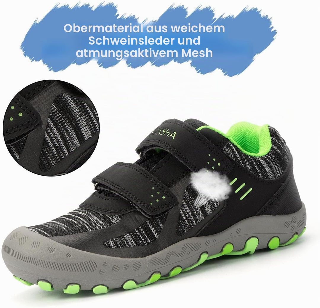 Mishansha Jungen Mädchen Wanderschuhe rutschfest Walkingschuhe Weich Flexibel Stabil Fitnessschuhe F