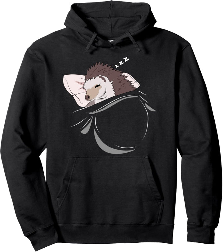 Igel schläft Schlummer Schlafanzug Oberteil Geschenk Igel Pullover Hoodie