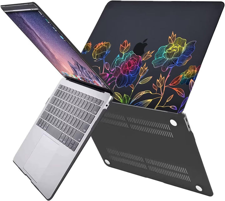 Fancity Hülle Kompatibel mit MacBook Air 13 Zoll 2020 2021 A2337 M1 A2179 A1932, Plastik Hartschale