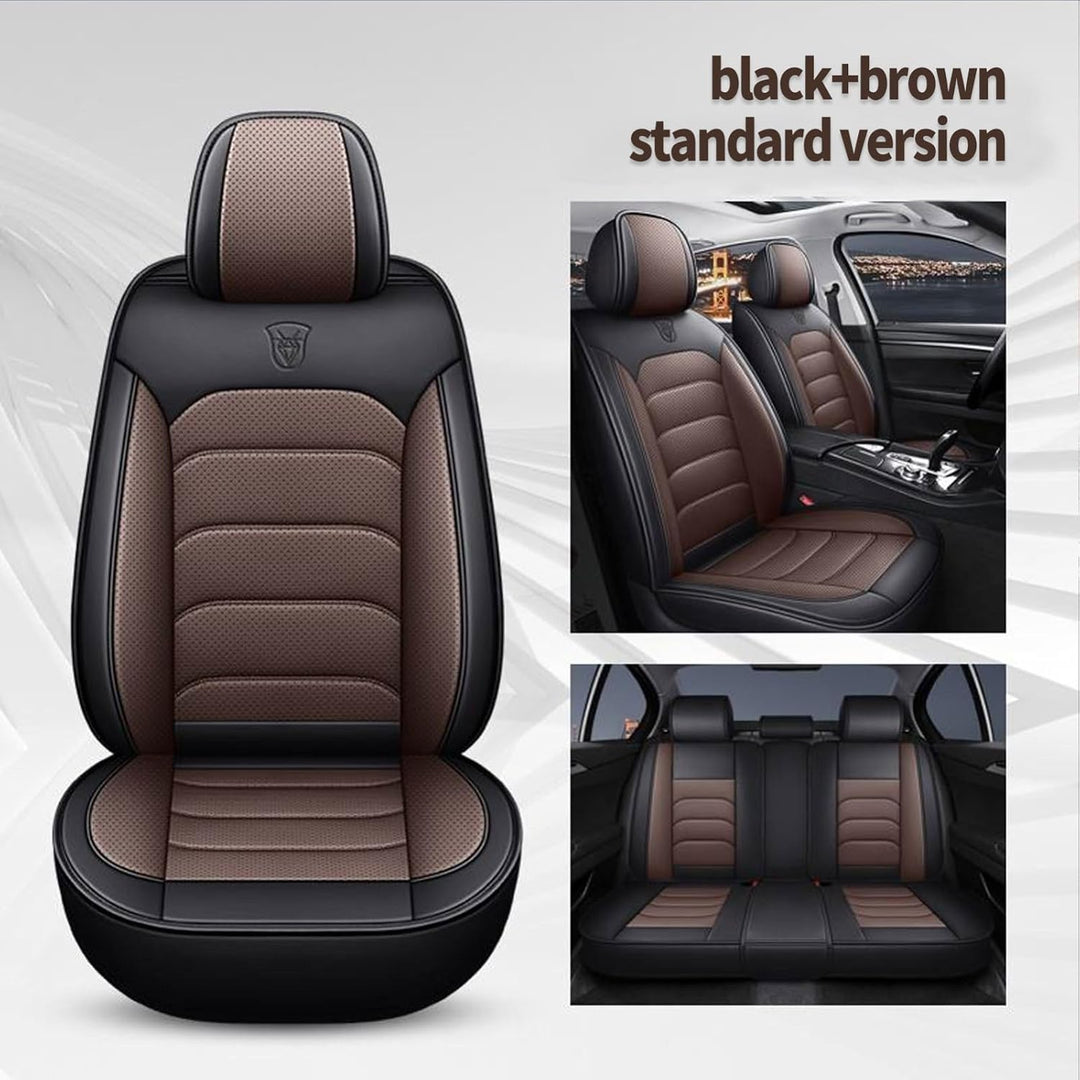 Sitzbezüge Auto 5 Stück für 𝖬𝖾𝗋𝖼𝖾𝖽𝖾𝗌-Benz E 300 Sitzbezug Auto Set Leder Vordersitze Schonbezug Auto