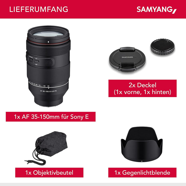 Samyang Af 2.0-2.8/35-150 Mm Sony E Camera Lens One Size