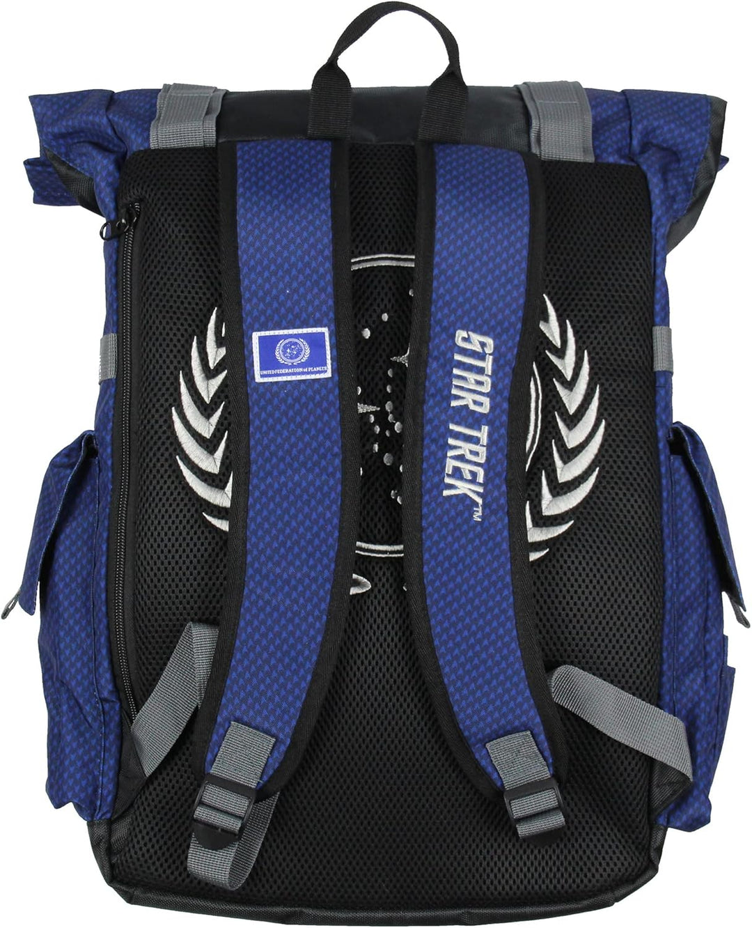 INTIMO Star Trek Starfleet Academy Rucksack mit Roll-Top, Wandern, Fitnessstudio, Laptop, Schule, Re