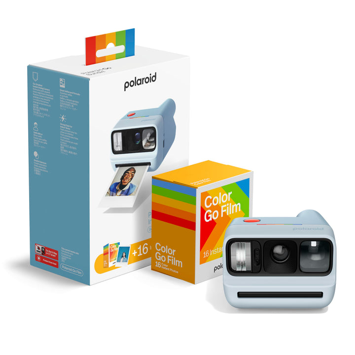 Polaroid - Bundle Sofortbildkamera Go Gen 3 Hellblau + Go Farbfilm (16 Fotos) Light Blue, Light Blue