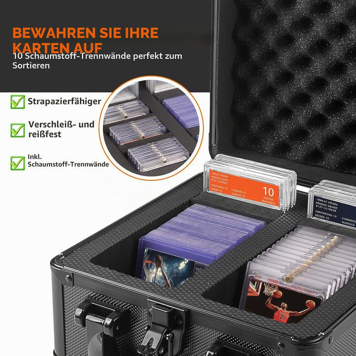 JoyHood Top Loader Aufbewahrungsbox, Graded Card Aufbewahrungsbox, PSA Card Case kompatibel mit Samm