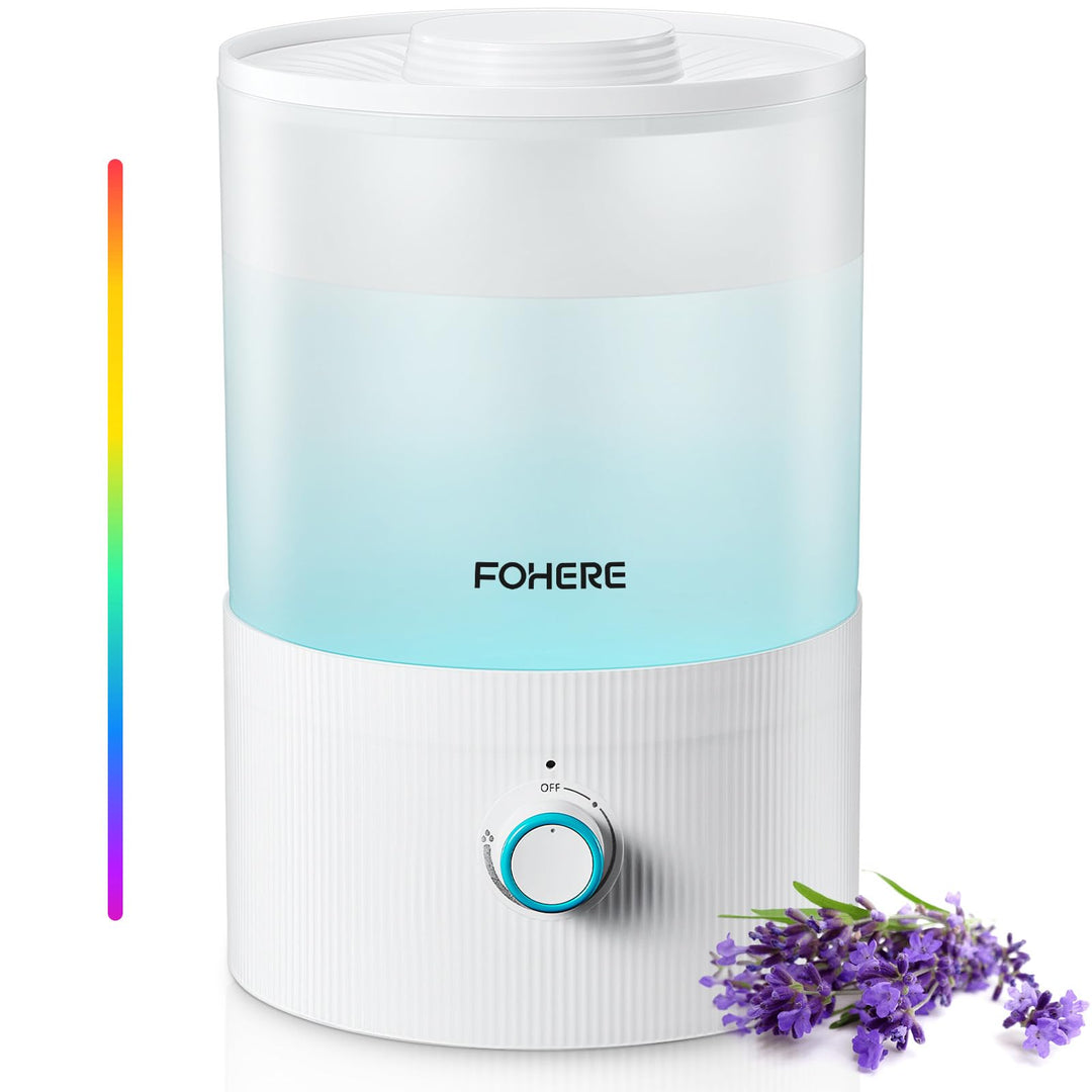 FOHERE Luftbefeuchter Schlafzimmer, 3,2L Top-Fill Humidifier,28dB