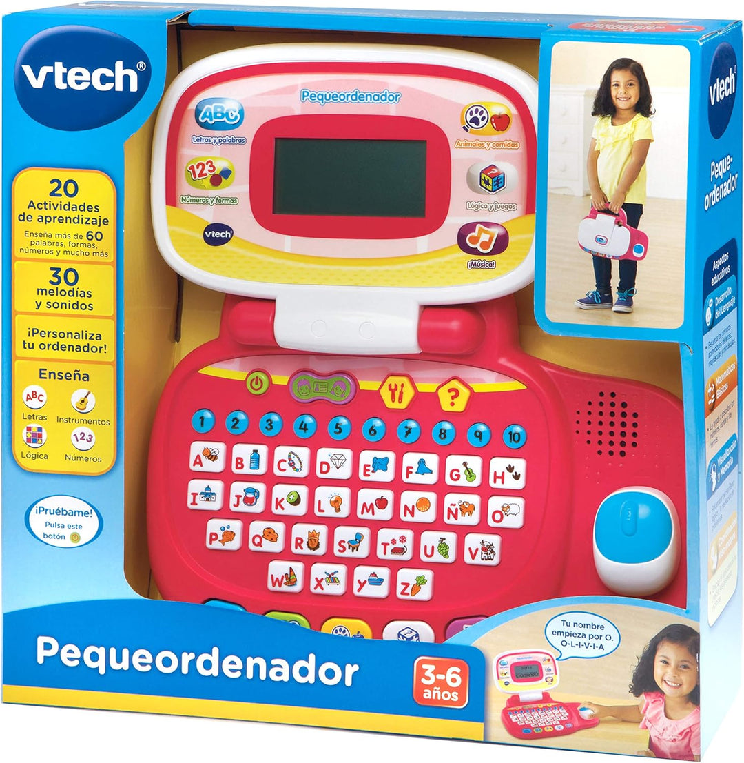 VTECH – Kleine Computer, Mehrfarbig (3480 – 155422) Sin tañosllaños Rosa, Rosa