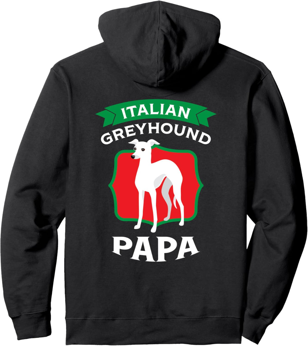 Italienische Greyhound Vater Italian Greyhound Papa Pullover Hoodie