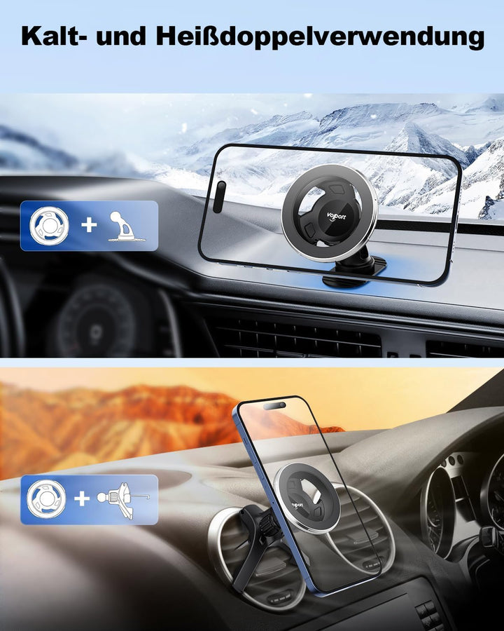 volport für MagSafe Autohalterung Runde Lüftung Magnetische KFZ Handyhalterung Auto für Mercedes Ben