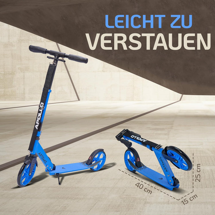 Apollo Artemis City Roller - Höhenverstellbarer Scooter für Kinder, Teens und Erwachsene, Tretroller