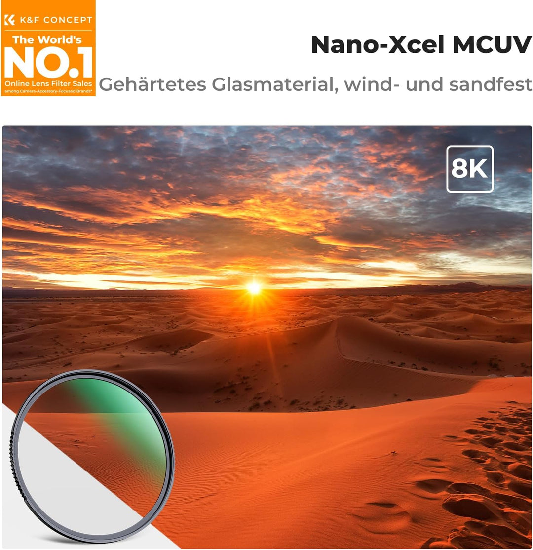 K&F Concept Nano X-Serie Slim MC UV Filter, UV Schutzfilter-43mm, 43mm