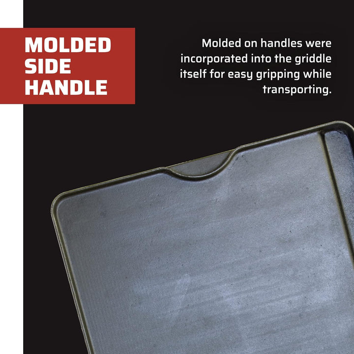 Camp Chef Wendbare Grillplatte aus bereits eingebranntem Gusseisen, Kochfläche 35,6 cm x 40,6 cm