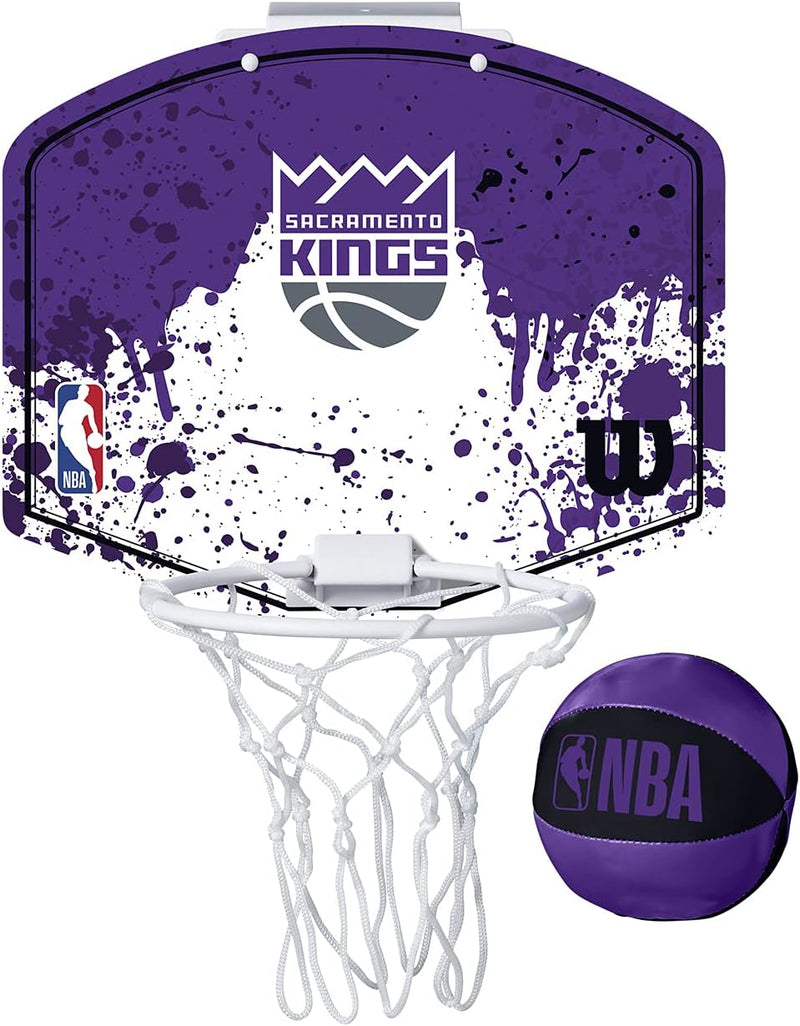 Wilson Unisex-Adult NBA Team Mini Hoop Basketball TU Sacramento Kings, TU Sacramento Kings