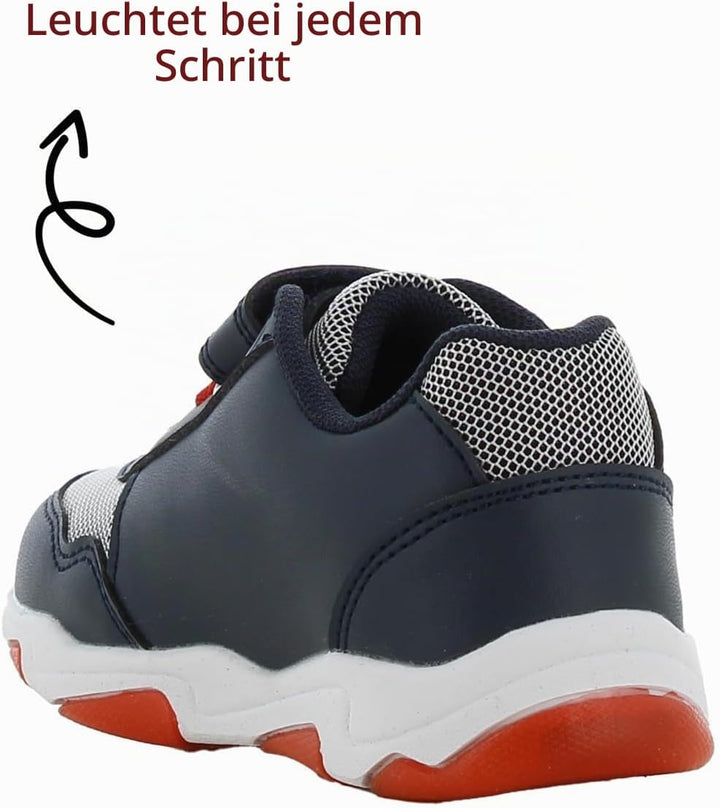 Spiderman Blinkschuhe Jungen von 2 bis 8 Jahre, Niedriger Leuchtschuhe mit Licht für Kinder, Lustige